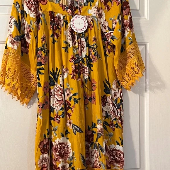 umgee dress Umgee Printed Cotton Gauze Midi Dress